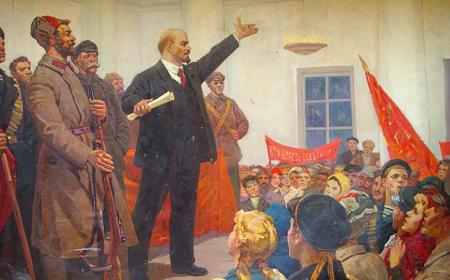 Oil painting Lenin's speech Samoylenko Zoya Alexandrovna