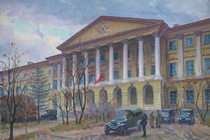 Oil painting Administrative building Yarmak P