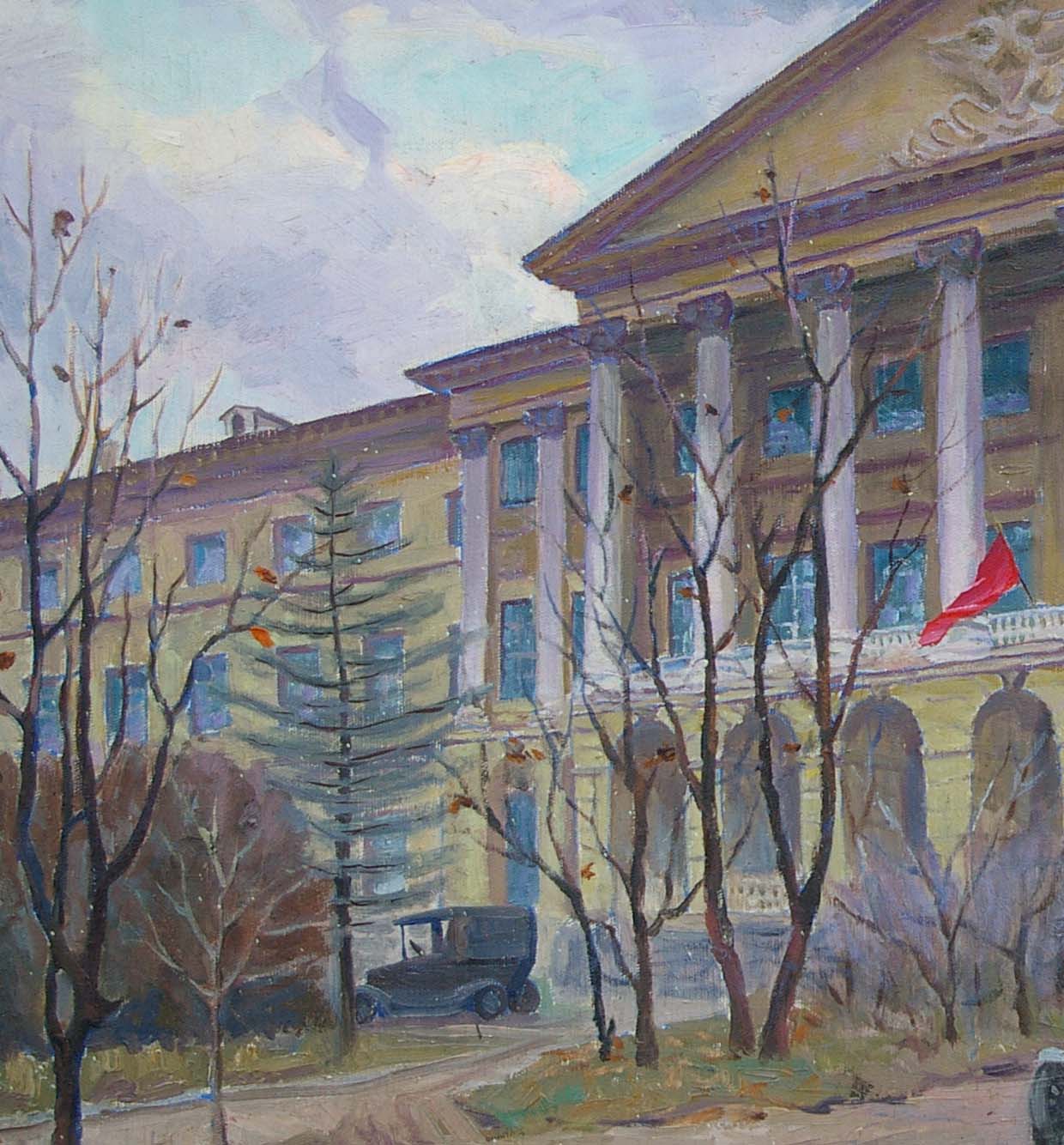 Oil painting Administrative building Yarmak P