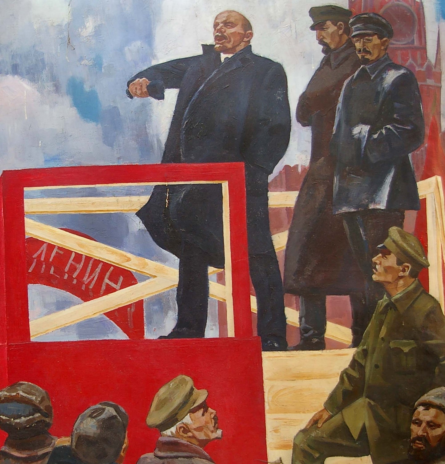 Oil painting Lenin's speech Sinepolsky Igor Ivanovich