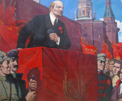 Oil painting Lenin's speech Rusin Arkady Viktorovich