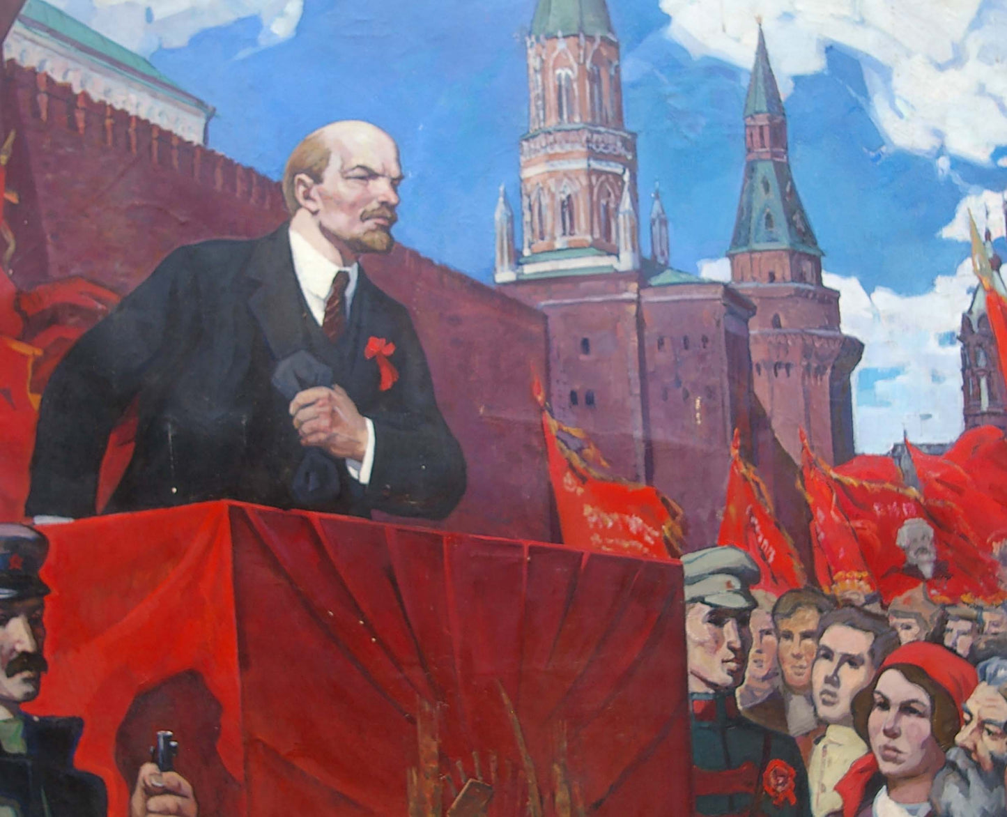 Lenin's Speech: Oil Painting by Rusin Arkady Viktorovich