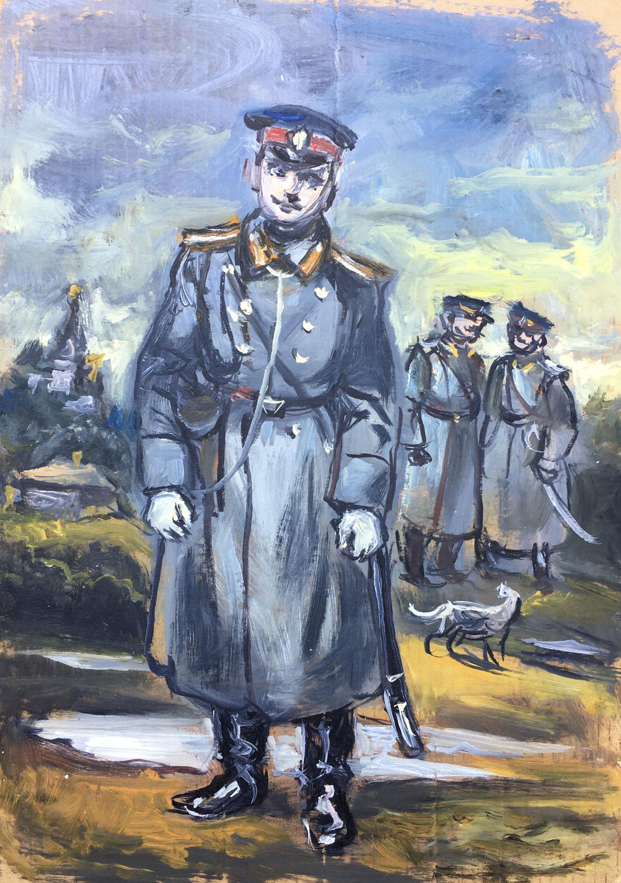 Oil painting Investigation Alexander Arkadievich Litvinov
