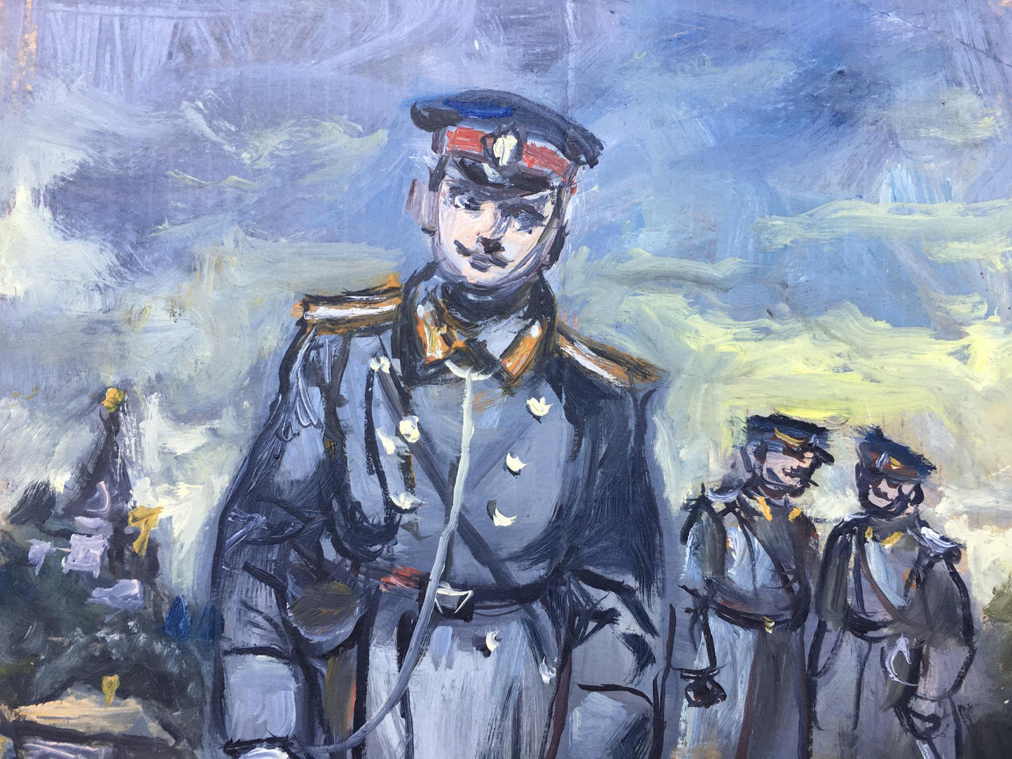 Oil painting Investigation Alexander Arkadievich Litvinov