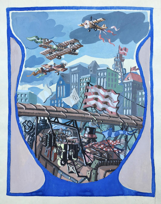 Watercolor painting Series of paintings "Flight" Alexander Arkadievich Litvinov