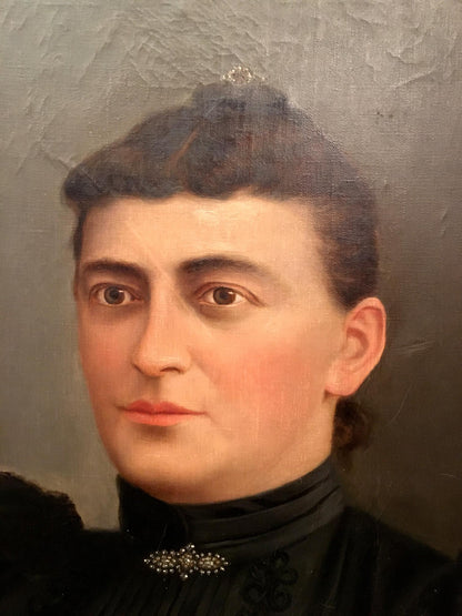 Oil painting Portrait of a noble woman European artist