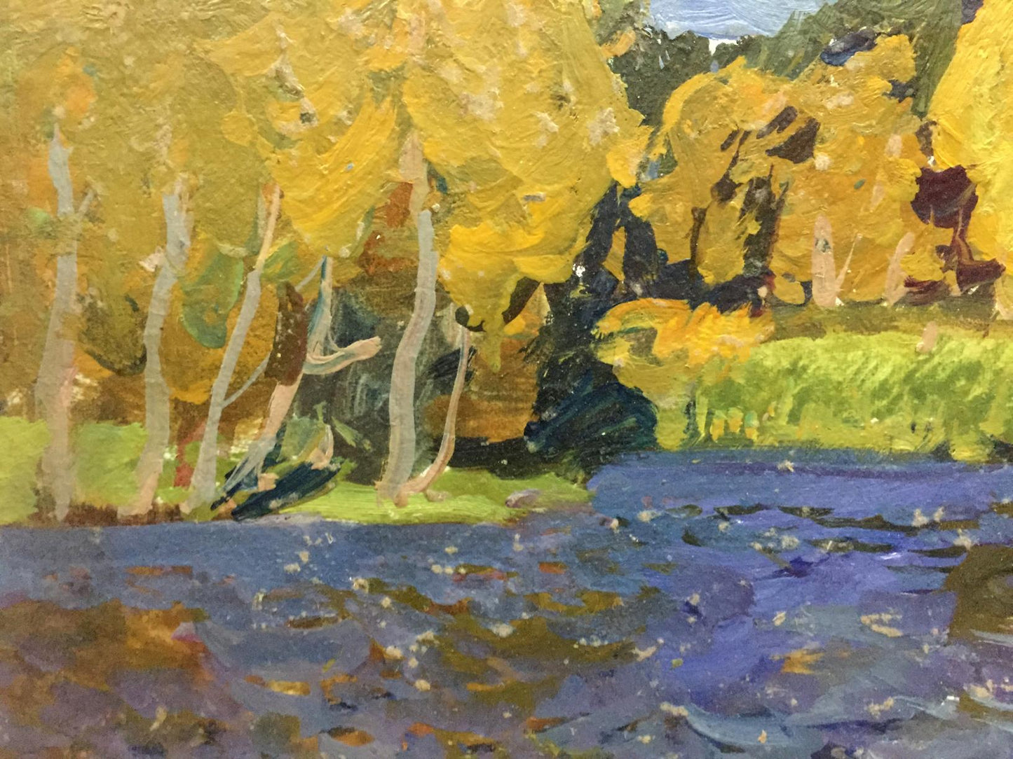Oil Painting River Landscape