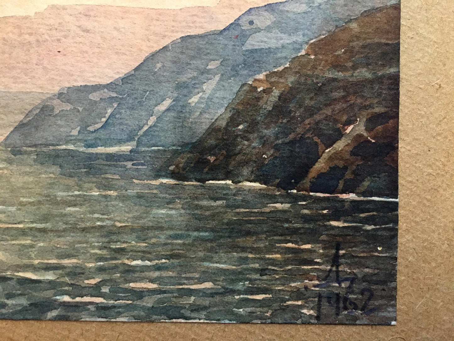 Watercolor painting Koktebel