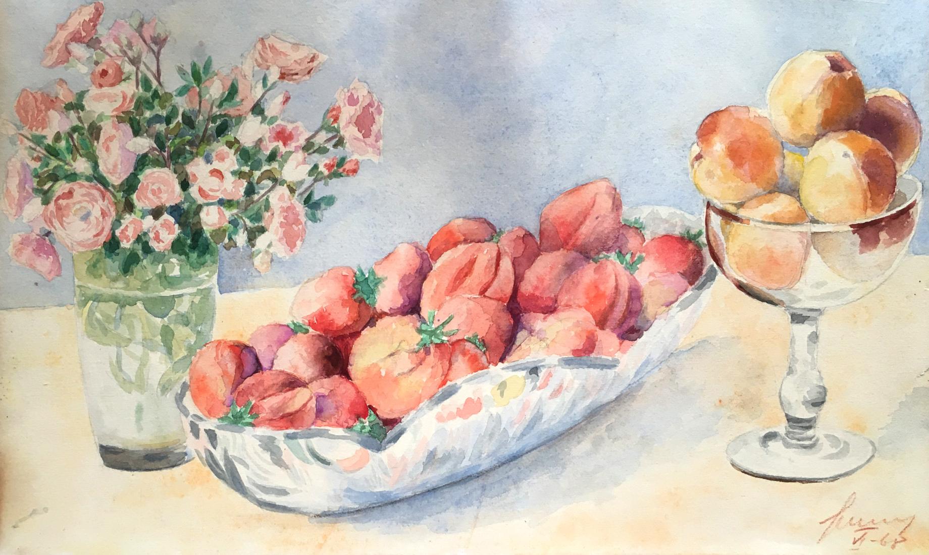 Watercolor painting Still life Yaremchenko I. P.