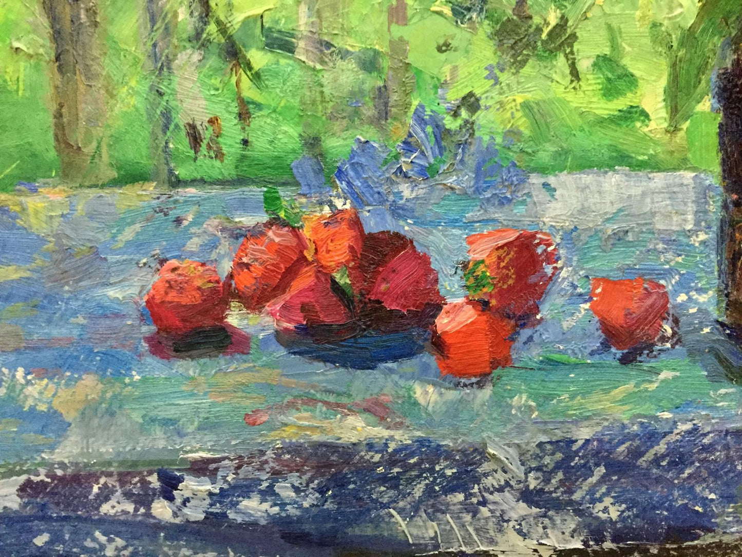 Oil Painting Strawberry