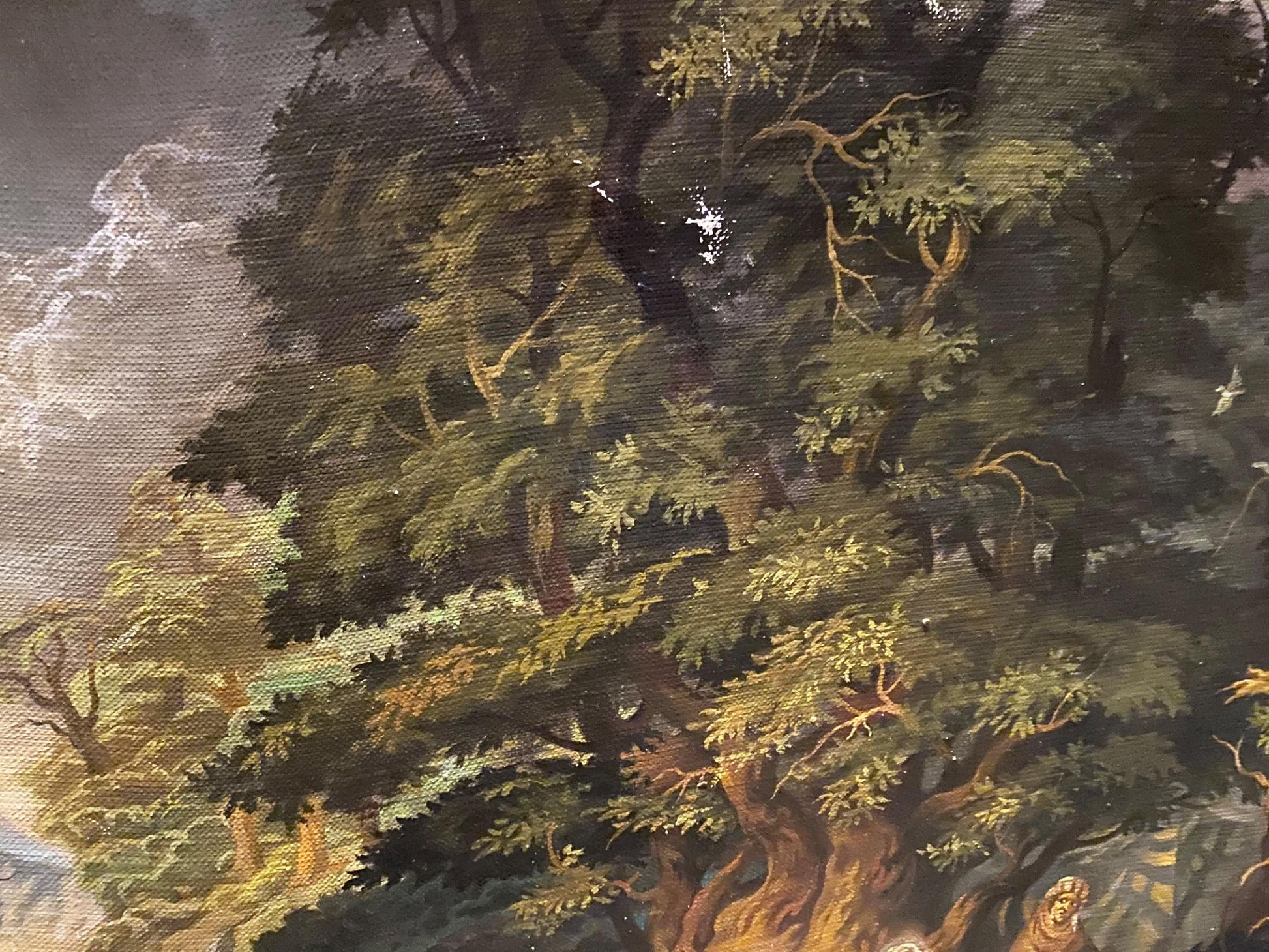 oil forest painting