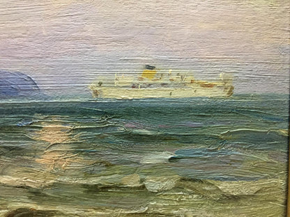 Oil Painting Ship