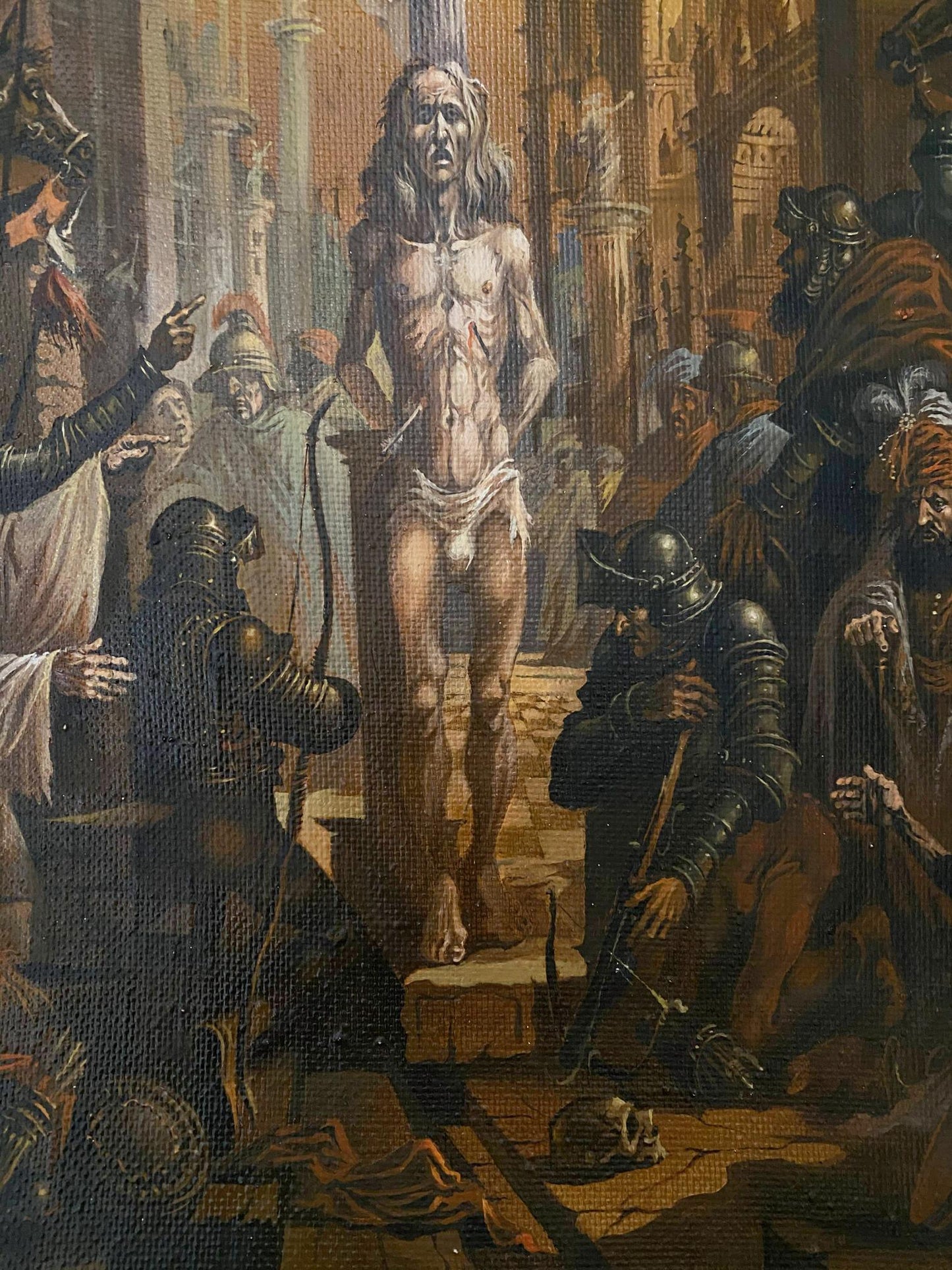 Oil painting Saint Sebastian Alexander Arkadievich Litvinov