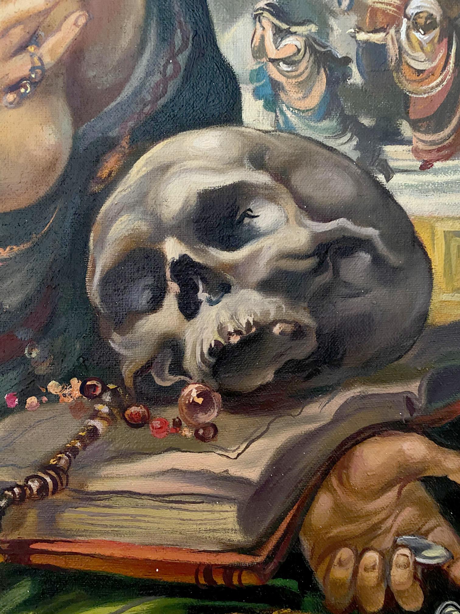 oil painting still life