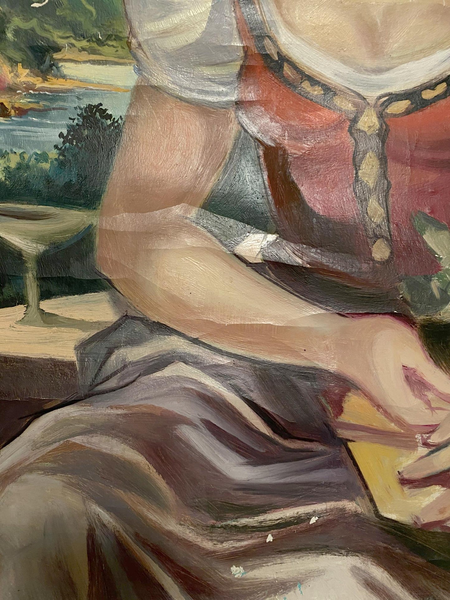Oil painting Eva Braun Alexander Arkadievich Litvinov