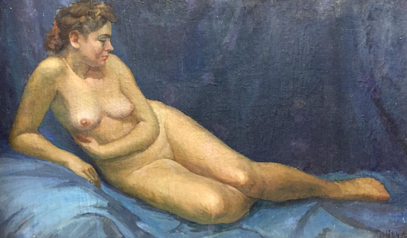 Oil painting Portrait of a naked girl Dorofeev Alexander Ivanovich