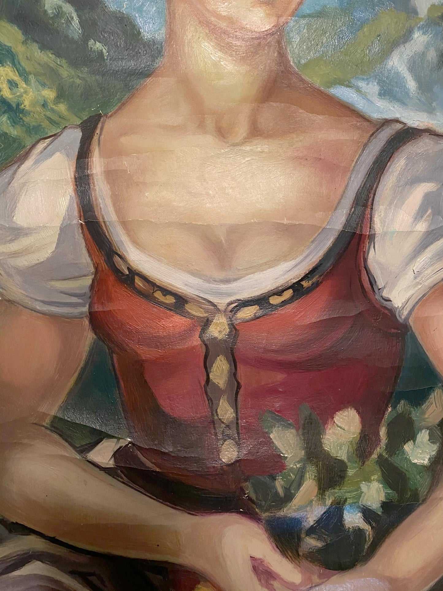 Oil painting Eva Braun Alexander Arkadievich Litvinov