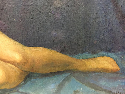 Oil Portrait Girl Naked