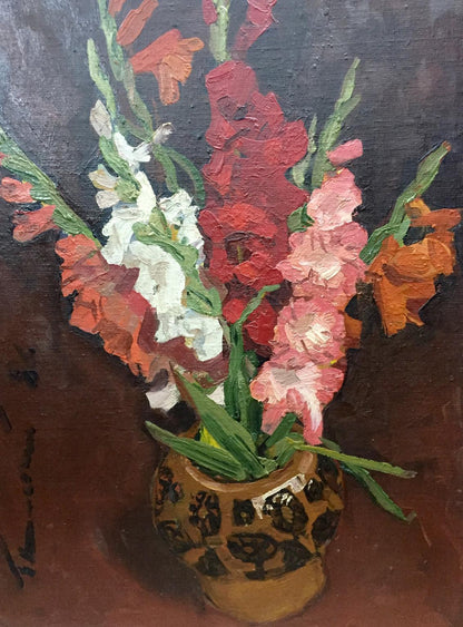 Oil painting Vase with Flowers Volsky Petr Dmitrievich