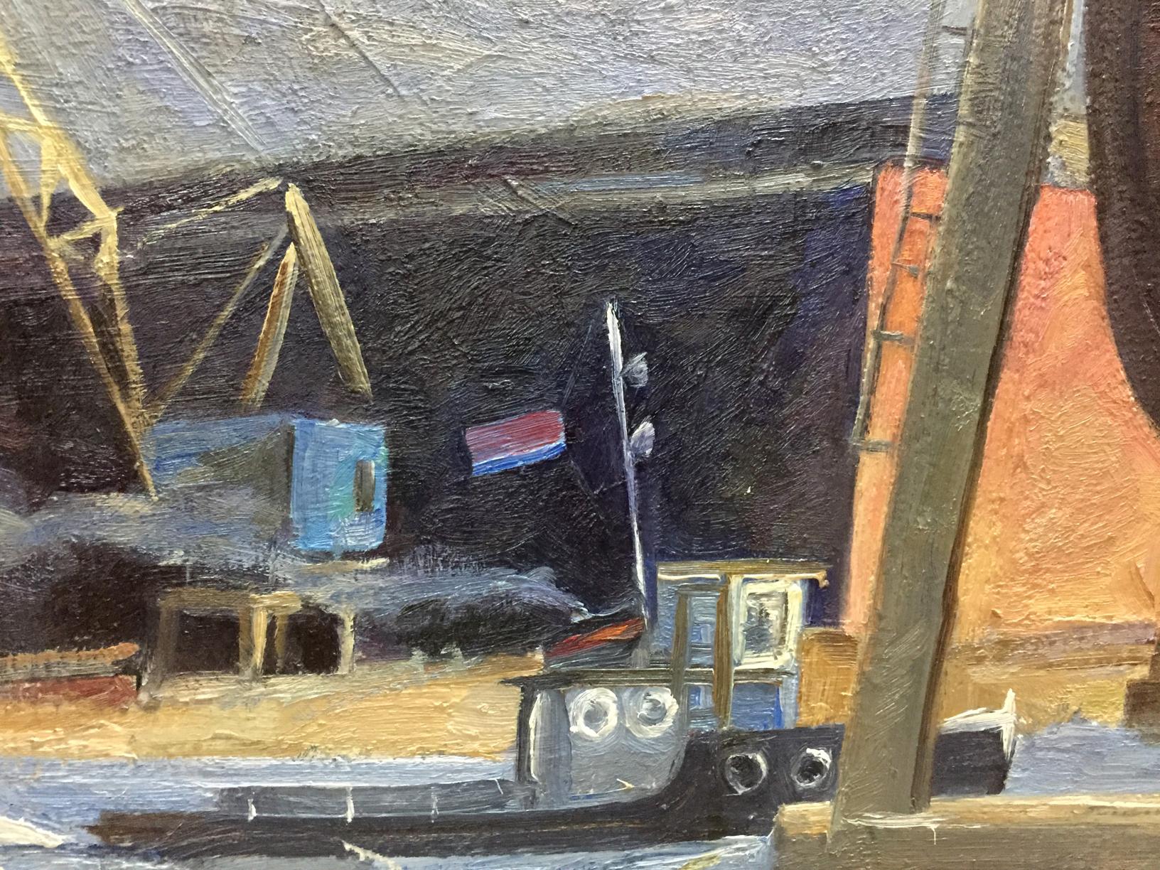 Oil Painting Ship