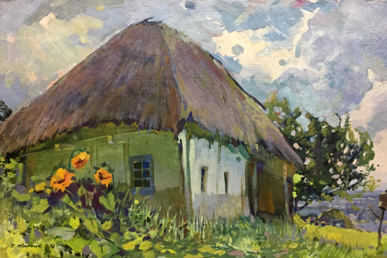 Oil painting Old house in Poltava Kolesnik Boris Afanasevich