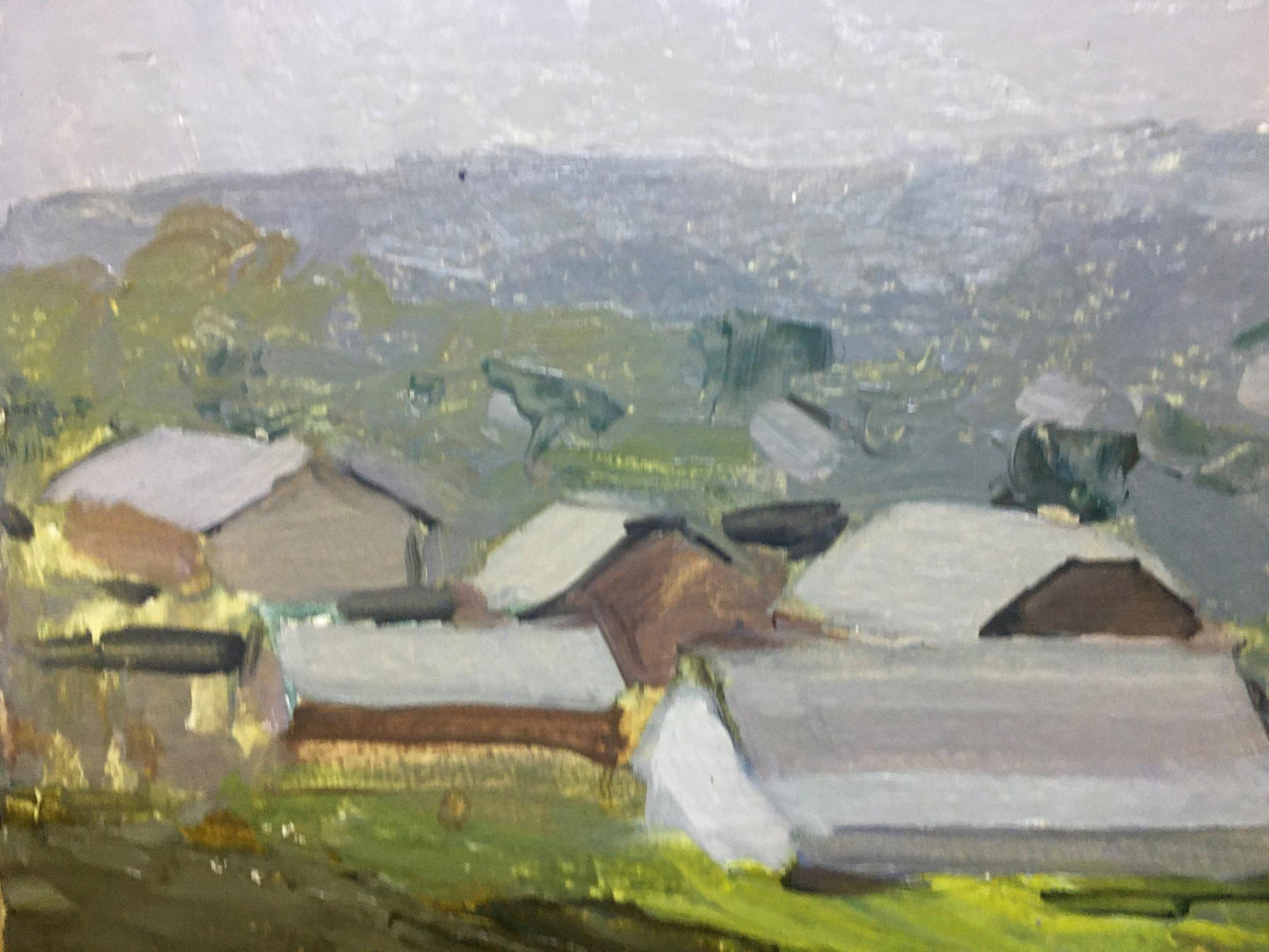 Oil painting Rural landscape Bloshenko Anatoly Mikhailovich