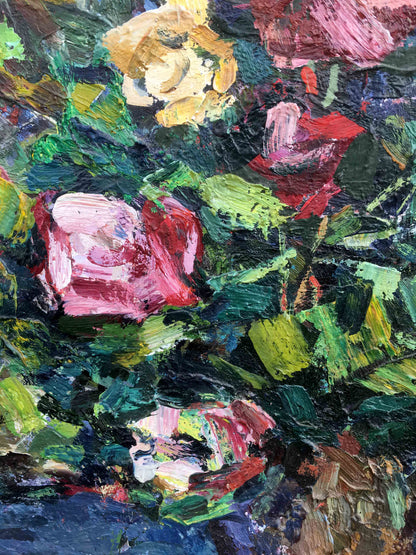 Still life of roses oil painting