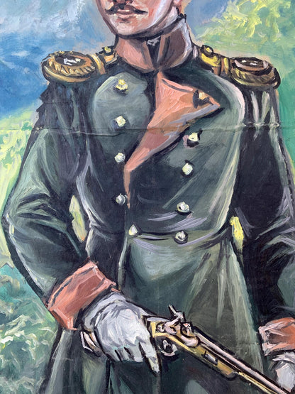 Oil painting Portrait of a soldier Alexander Litvinov