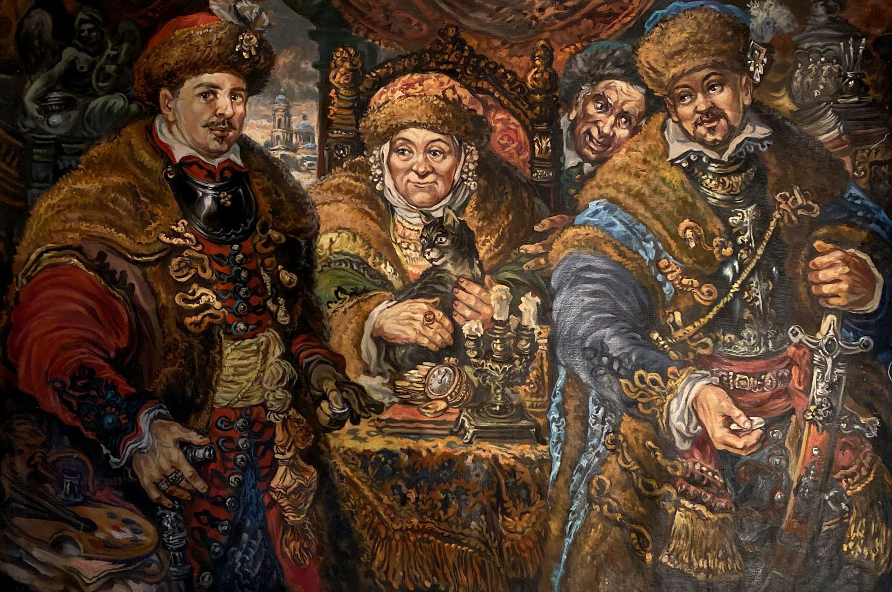 Oil painting The Litvinov family buy