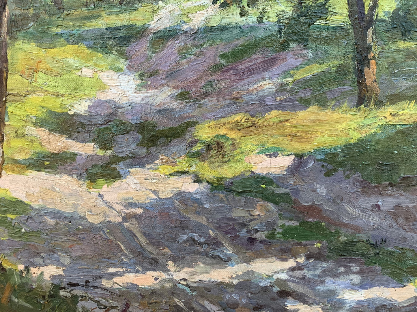 Oil painting Between the trees V. Shcherban