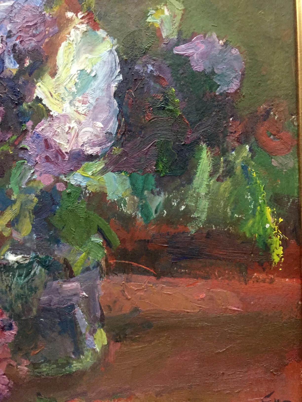Oil painting Flowers Moses Faybovich Gantman