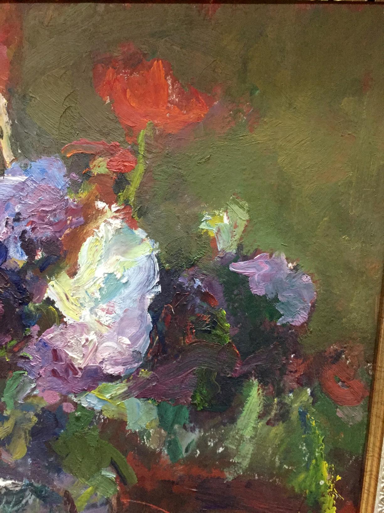 Oil painting Flowers Moses Faybovich Gantman