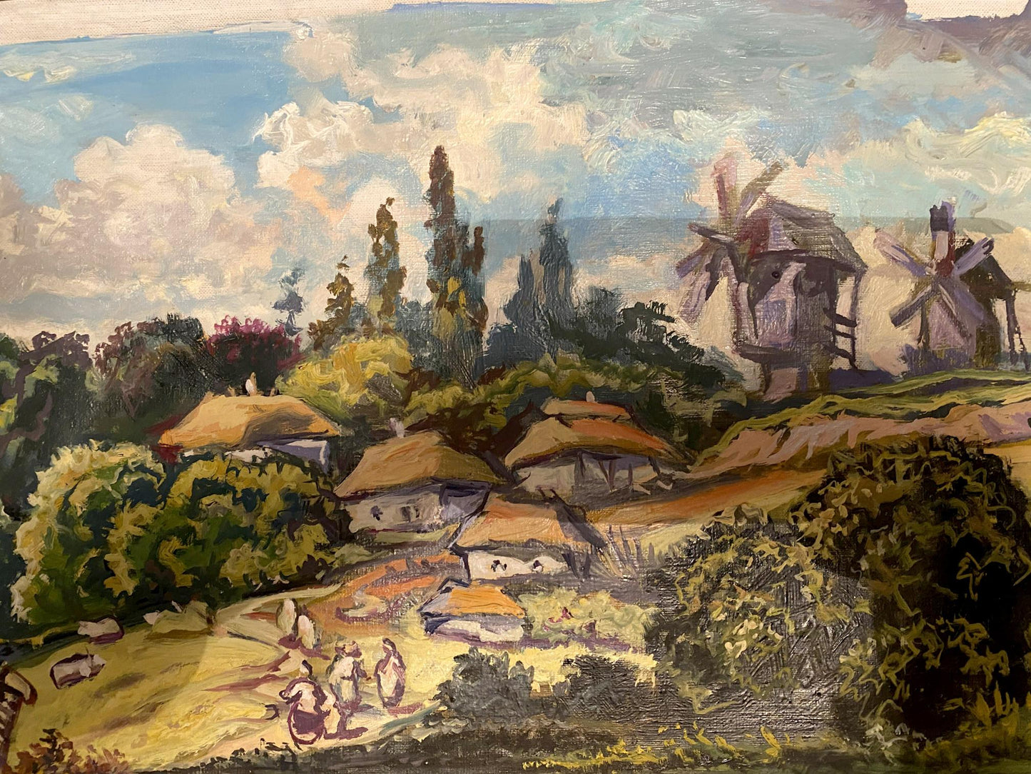 village painting