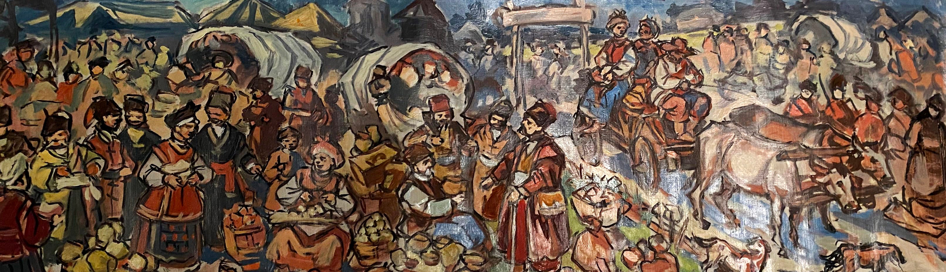 Oil painting Sorochinskaya fair buy