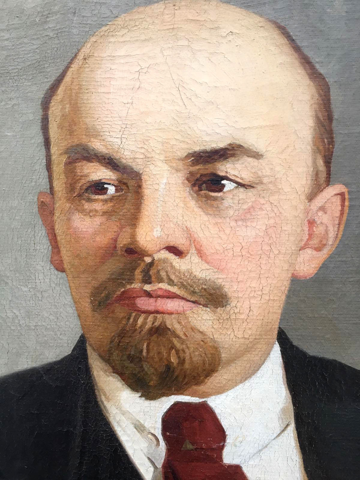 Social realism oil painting Portrait of Lenin Nasedkin Anatoly Leonidovich