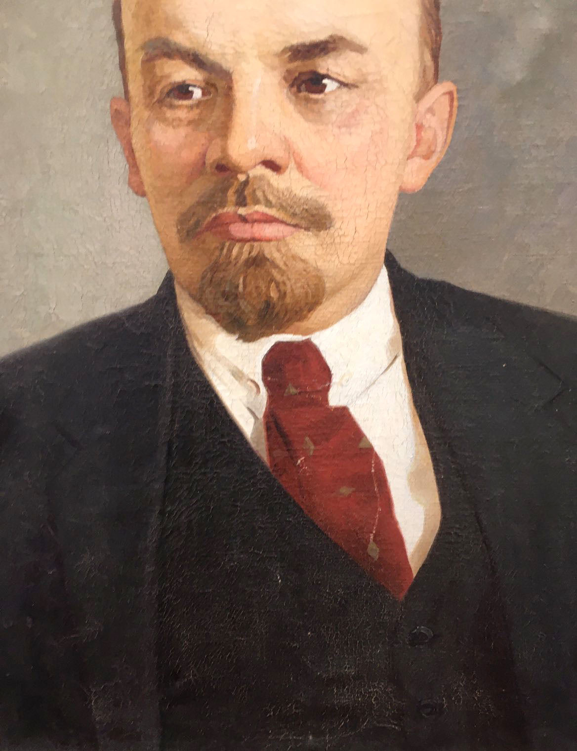 Social realism oil painting Portrait of Lenin Nasedkin Anatoly Leonidovich