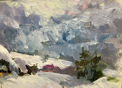 Winter sketch oil painting Pivtorak Sergey Nikolaevich