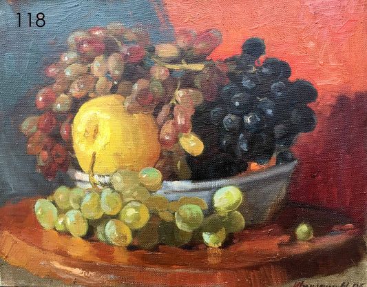 Still life with grapes oil painting Ivanchenko Natalia Oleksiivna
