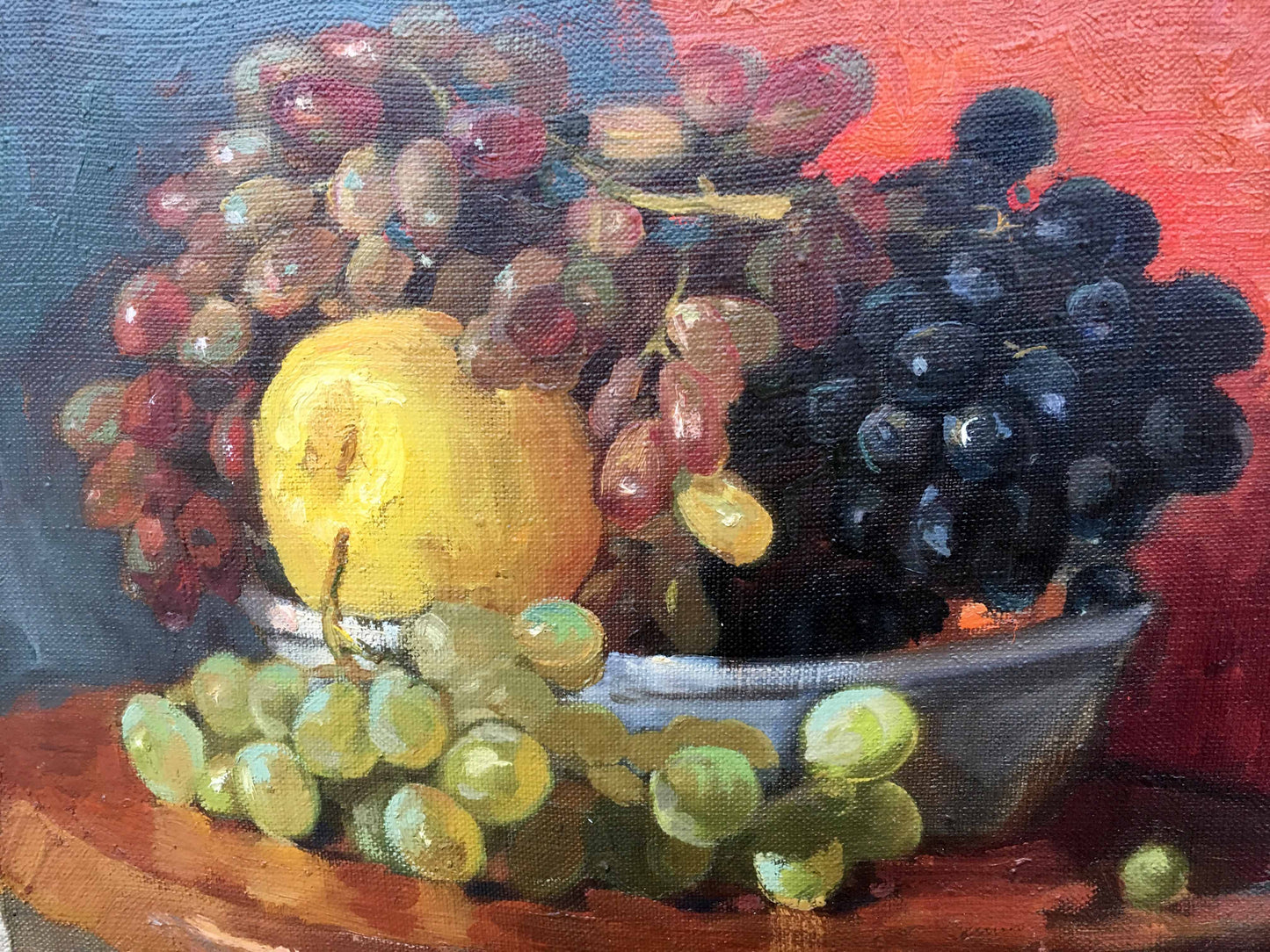 Still life with grapes oil painting Ivanchenko Natalia Oleksiivna