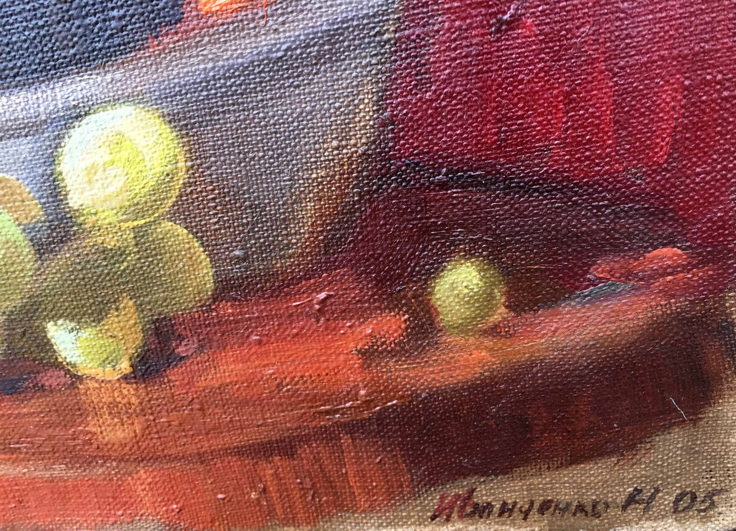 Still life with grapes oil painting Ivanchenko Natalia Oleksiivna