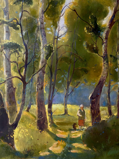 oil forest art
