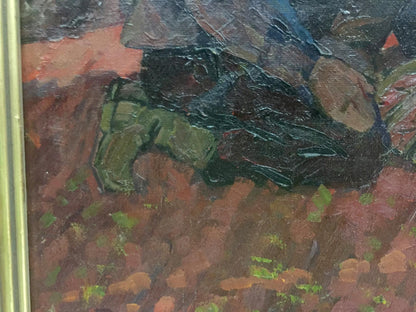 Oil painting On the ground Brusentsov Gennady Yakovlevich