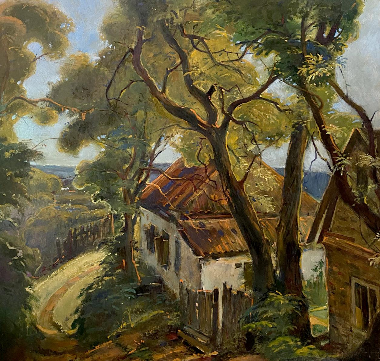 Oil painting House on the outskirts buy