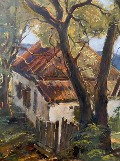 houses painting art