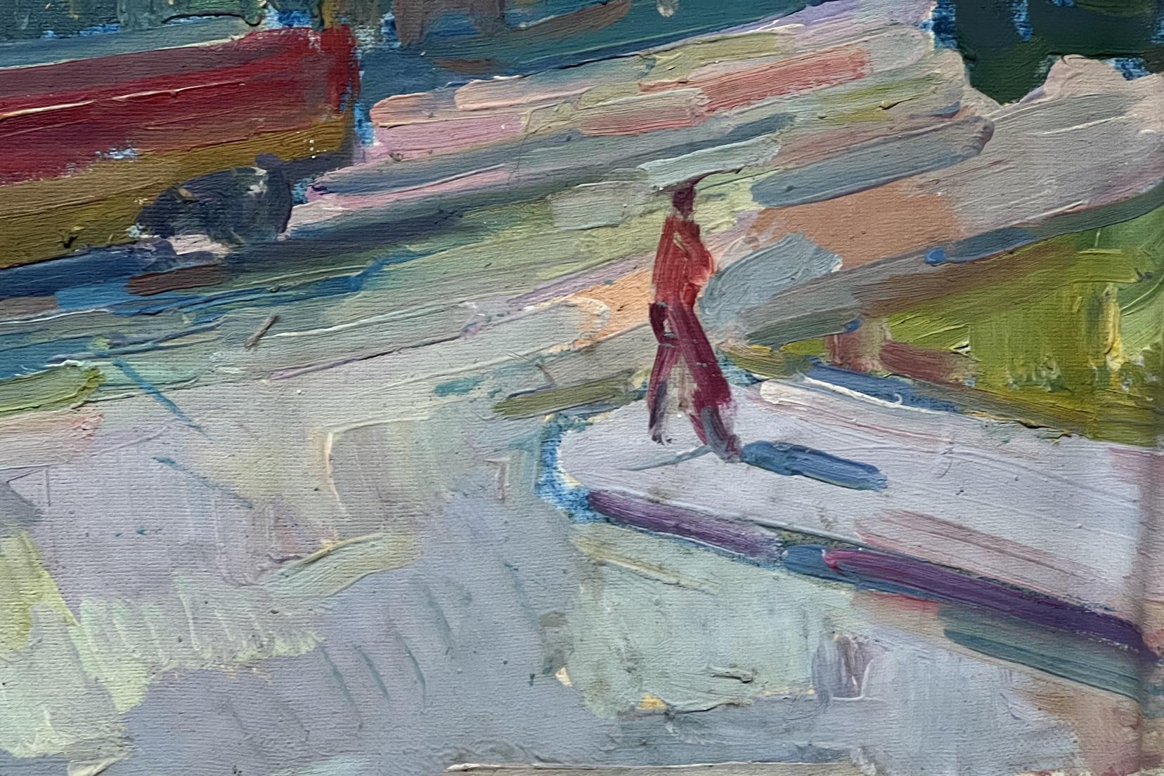 Peter Dobrev's oil masterpiece: "Abstracted Stop"