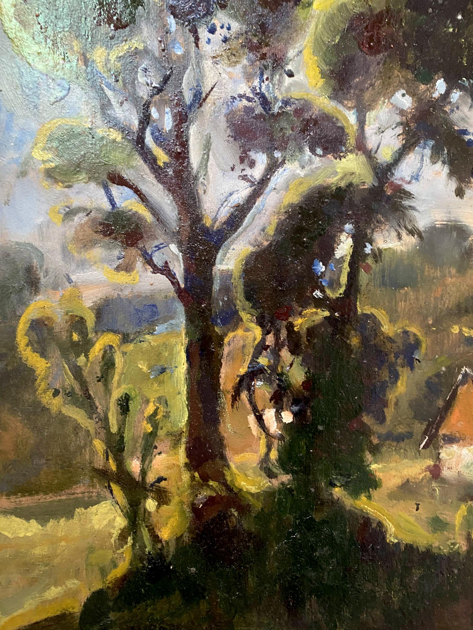 oil forest painting