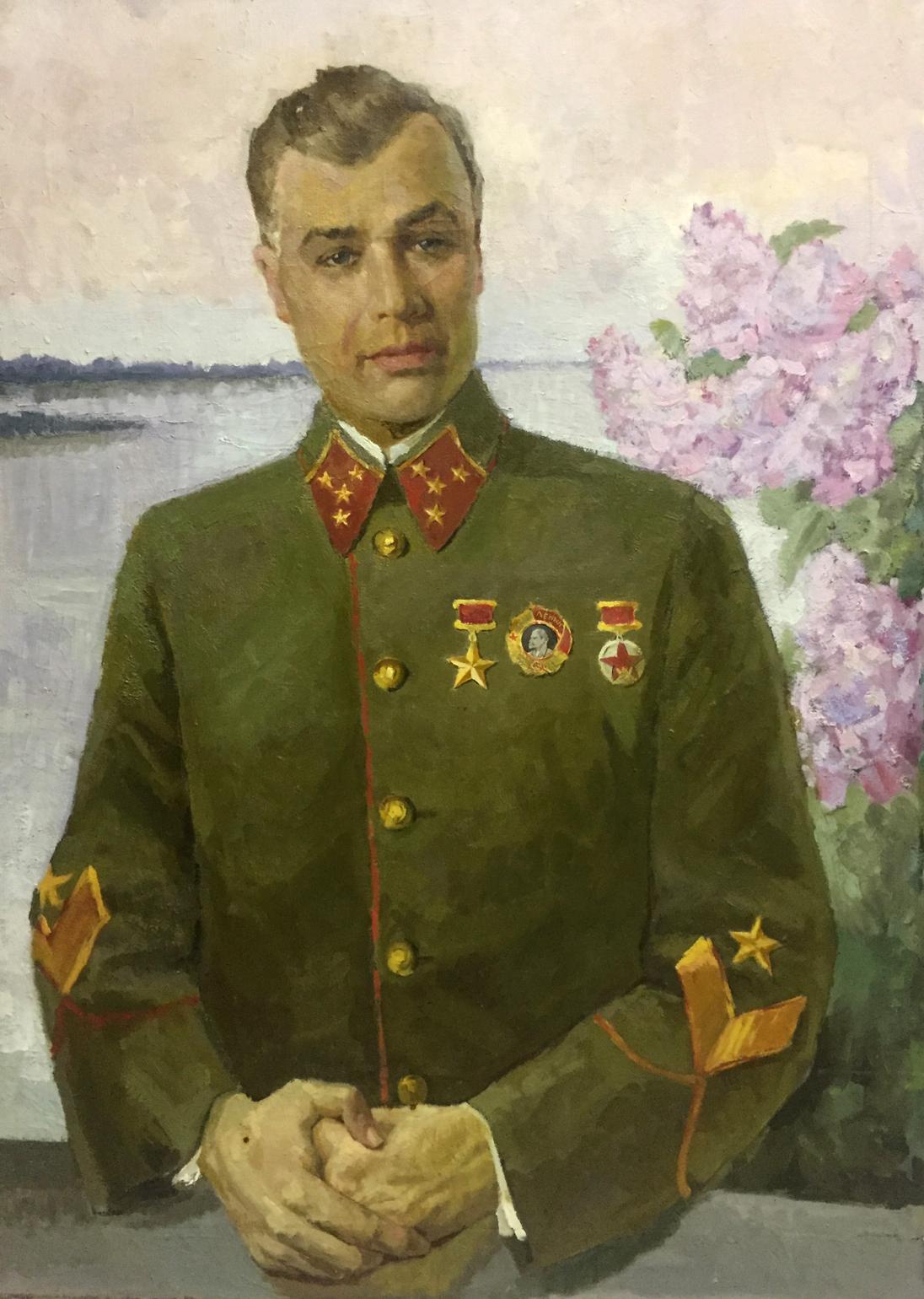Oil painting Portrait of Kirponos M.  Shirokov Anatoly Georgievich