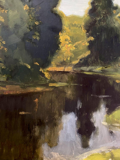 oil lake painting