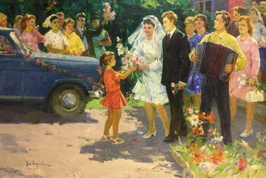 Oil painting Wedding Khitrova Tamara Aleksandrovna