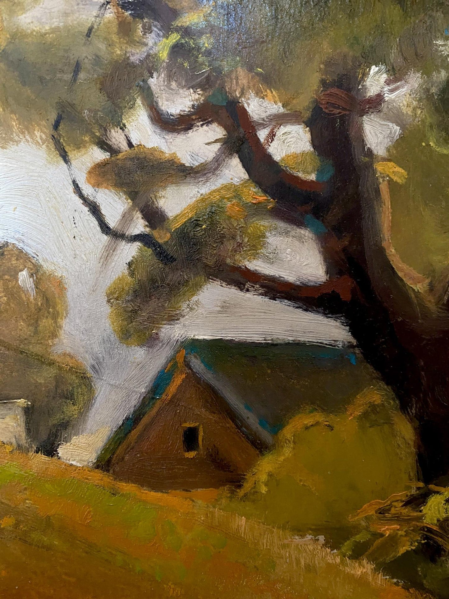 village painting